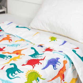 Одеяло детское  140х205 (см) ДИНО  (синтепон, поплин) 